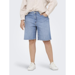 ONLY CARMAKOMA Sonny Denim Shorts NAS843 - Light Blue Denim