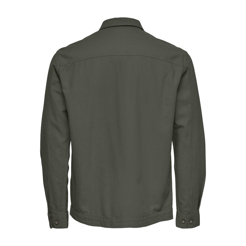 ONLY & SONS Kenneth Hør Overshirt - Kambaba ONLY & SONS Kenneth Hør Overshirt - Kambaba