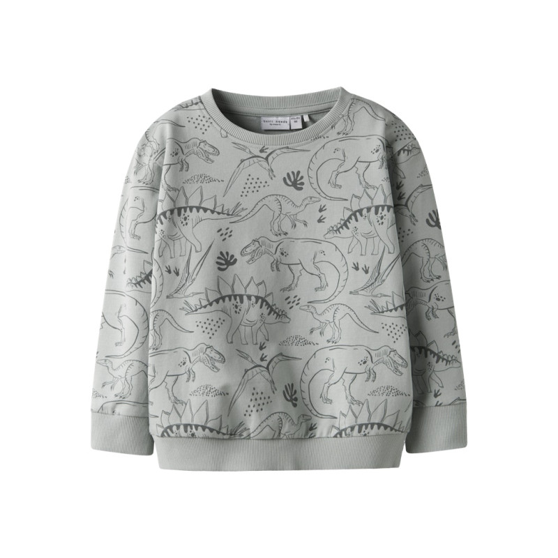 NAME IT MINI Vermo L/S Sweatshirt - Aqua Gray