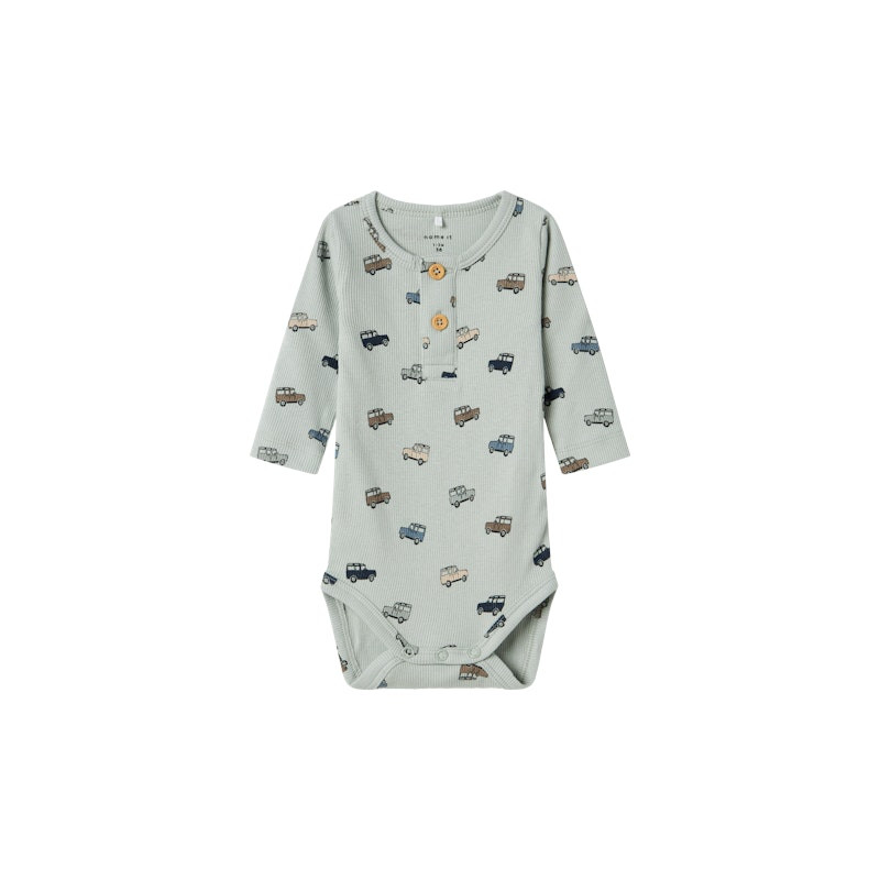 NAME IT Baby Hukab Bodystocking - Aqua Gray