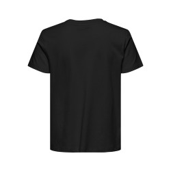 JDY Selma S/S T-shirt Med Hæklet Lomme - Sort