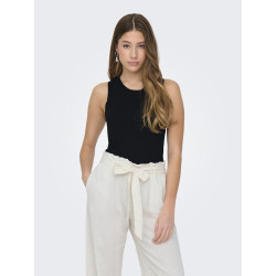 JDY Aya Strikket Tank Top - Sort