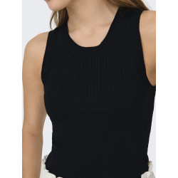 JDY Aya Strikket Tank Top - Sort