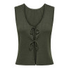 JDY Alexandra S/L Vendbar Binde Top - Beluga