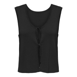 JDY Alexandra S/L Vendbar Binde Top - Sort JDY Alexandra S/L Vendbar Binde Top - Sort