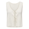 JDY Alexandra S/L Vendbar Binde Top - Cloud Dancer
