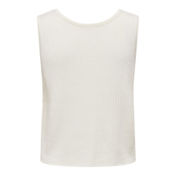 JDY Alexandra S/L Vendbar Binde Top - Cloud Dancer