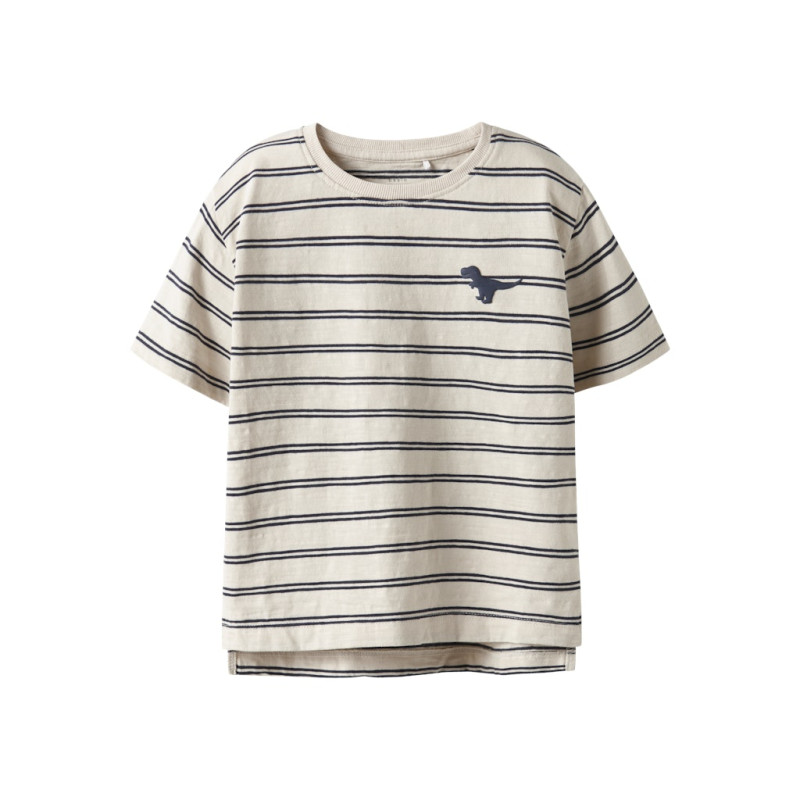 NAME IT MINI Voby T-shirt - Whitecap Gray / Navy Blazer NAME IT MINI Voby T-shirt - Whitecap Gray / Navy Blazer