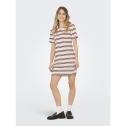 ONLY Evie S/S Polo Kjole - Antique White ONLY Evie S/S Polo Kjole - Antique White