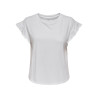 ONLY Grape S/S Flæse T-shirt - Bright White