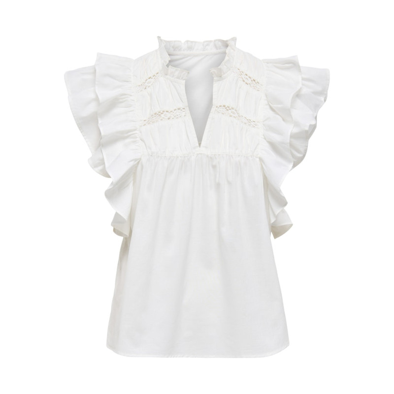 ONLY Sunny Capsl Flæse Top - Cloud Dancer