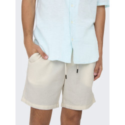 ONLY & SONS Bertil Waffle Shorts - Cloud Dancer