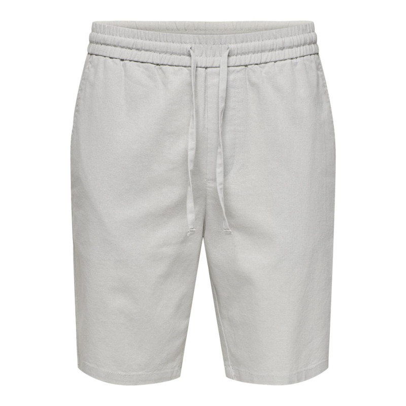 ONLY & SONS Linus Loose Hør Shorts - Glacier Gray ONLY & SONS Linus Loose Hør Shorts - Glacier Gray