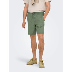ONLY & SONS Linus Loose Hør Shorts - Sea Spray
