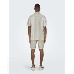 ONLY & SONS Caiden Hør Skjorte - Vintage Khaki
