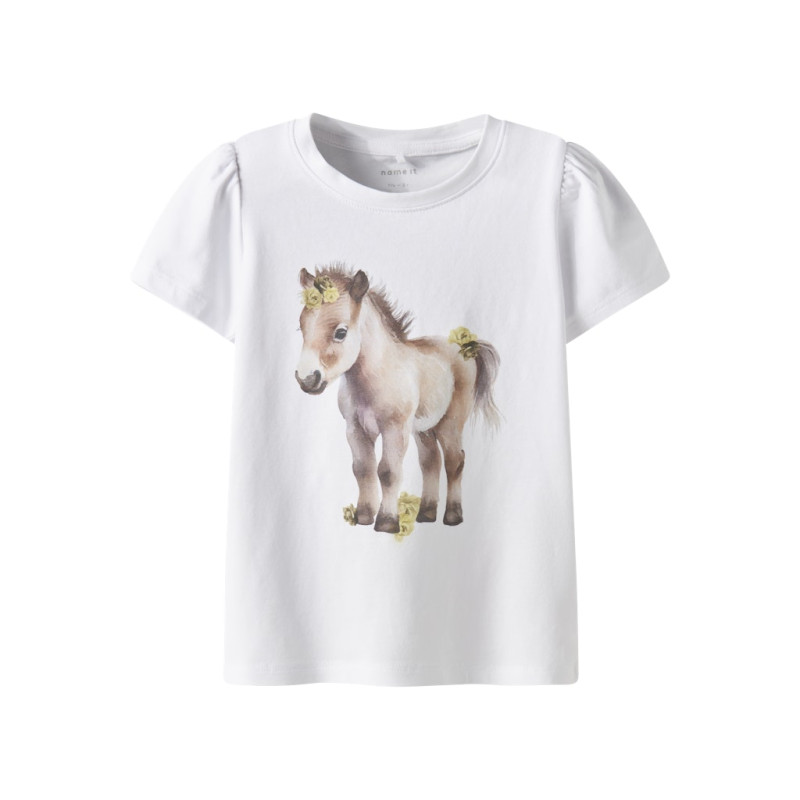 NAME IT MINI Hani T-shirt - Bright White NAME IT MINI Hani T-shirt - Bright White