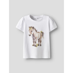 NAME IT MINI Hani T-shirt - Bright White NAME IT MINI Hani T-shirt - Bright White
