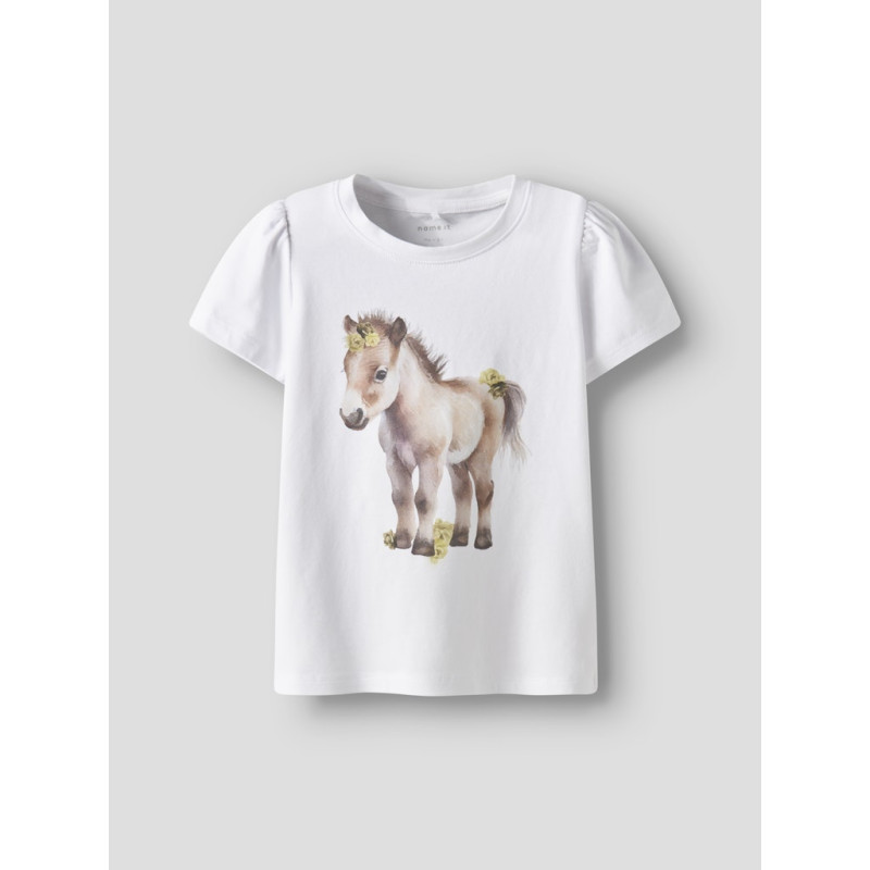 NAME IT MINI Hani T-shirt - Bright White NAME IT MINI Hani T-shirt - Bright White