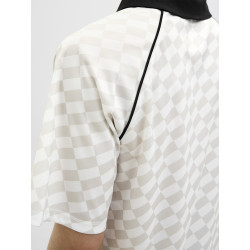 Jack & Jones Mesh Open Collar Polo - Cloud Dancer / Vapour