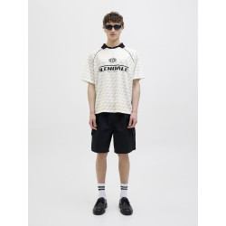 Jack & Jones Mesh Open Collar Polo - Cloud Dancer / Vapour