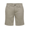 ONLY & SONS Mark 0209 Melange Shorts - Fallen Rock
