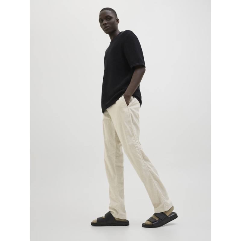 JACK & JONES Kane Hybrid Bondi Hør Joggingbukser - Moonbeam JACK & JONES Kane Hybrid Bondi Hør Joggingbukser - Moonbeam