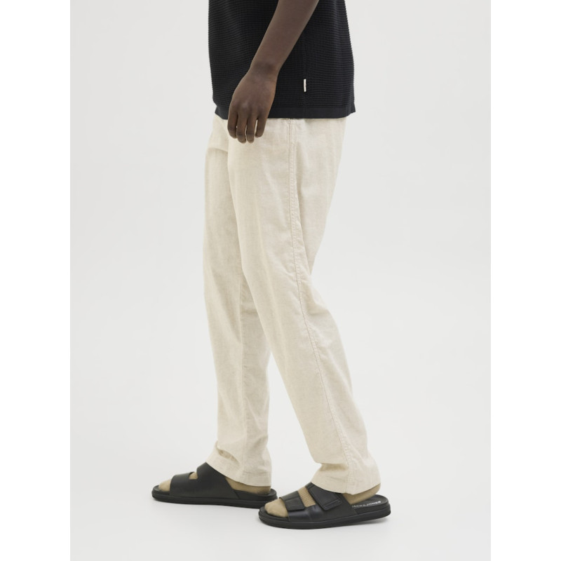 JACK & JONES Kane Hybrid Bondi Hør Joggingbukser - Moonbeam JACK & JONES Kane Hybrid Bondi Hør Joggingbukser - Moonbeam