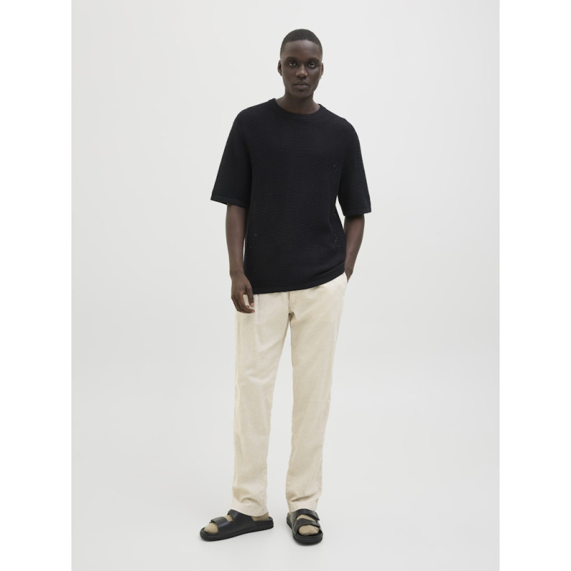 JACK & JONES Kane Hybrid Bondi Hør Joggingbukser - Moonbeam JACK & JONES Kane Hybrid Bondi Hør Joggingbukser - Moonbeam