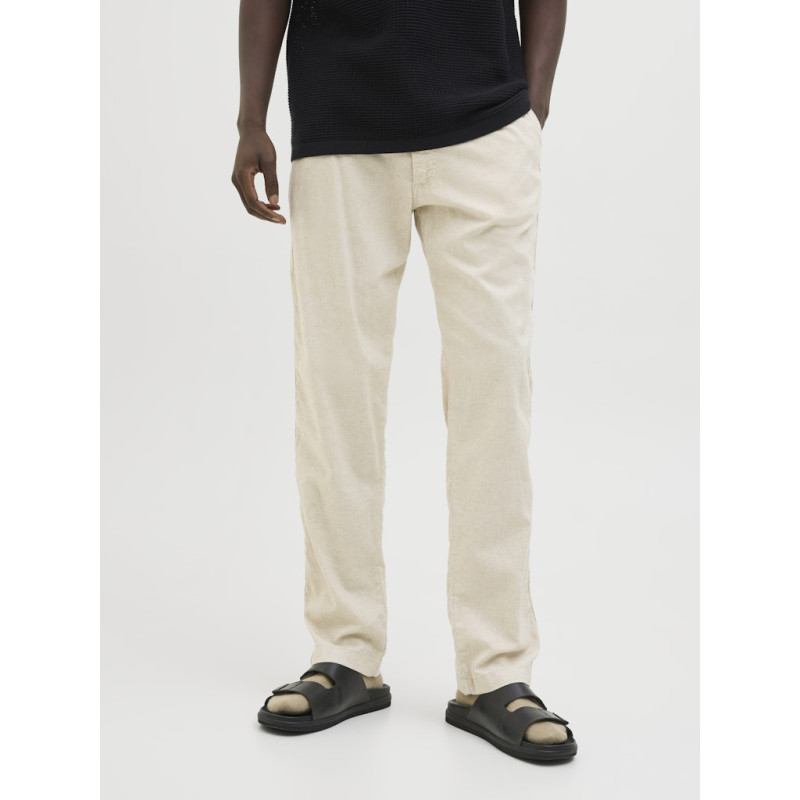 JACK & JONES Kane Hybrid Bondi Hør Joggingbukser - Moonbeam JACK & JONES Kane Hybrid Bondi Hør Joggingbukser - Moonbeam