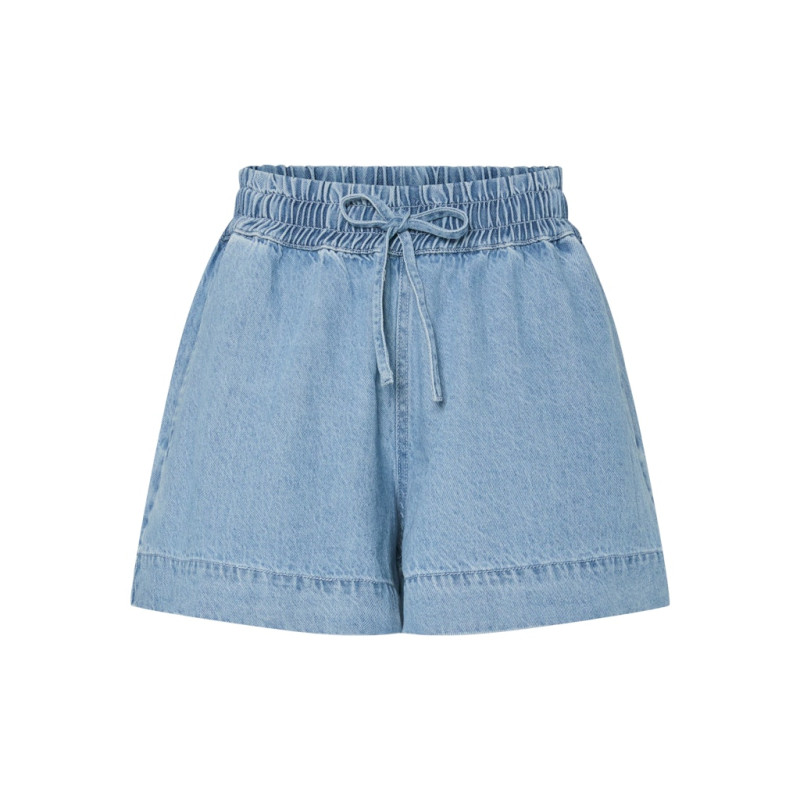 PIECES Flora Denim Shorts - Light Blue Denim PIECES Flora Denim Shorts - Light Blue Denim