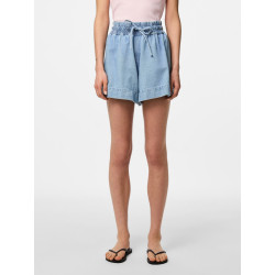 PIECES Flora Denim Shorts - Light Blue Denim PIECES Flora Denim Shorts - Light Blue Denim