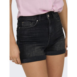 ONLY Josephine Stretch Denim Shorts - Washed Black