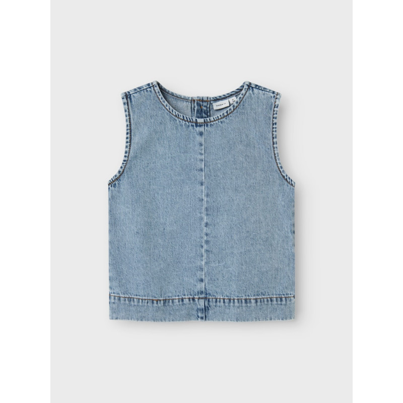 NAME IT KIDS Amelia S/L Denim Top 4070 - Medium Blue Denim NAME IT KIDS Amelia S/L Denim Top 4070 - Medium Blue Denim