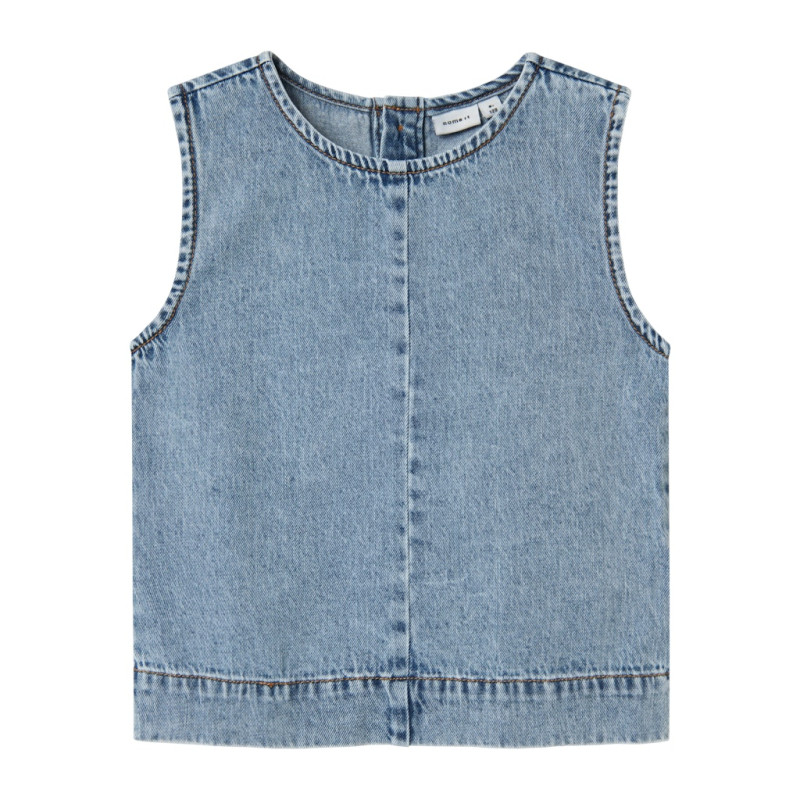 NAME IT KIDS Amelia S/L Denim Top 4070 - Medium Blue Denim NAME IT KIDS Amelia S/L Denim Top 4070 - Medium Blue Denim