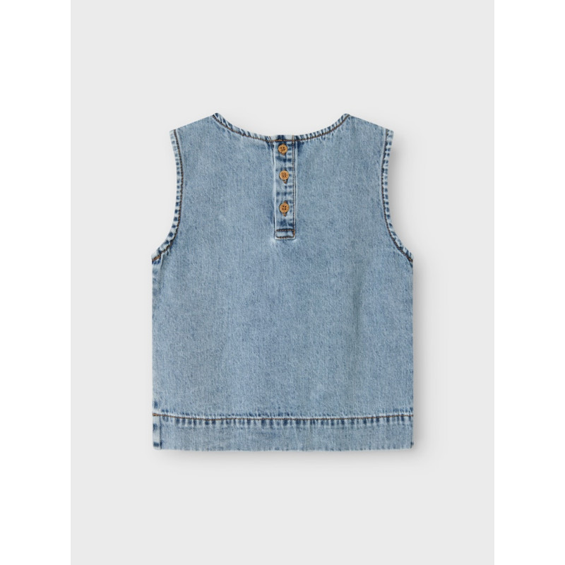 NAME IT KIDS Amelia S/L Denim Top 4070 - Medium Blue Denim NAME IT KIDS Amelia S/L Denim Top 4070 - Medium Blue Denim