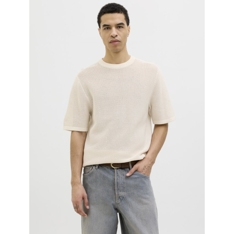 JACK & JONES ORIGINALS Almeria Strik T-shirt - Sea Salt JACK & JONES ORIGINALS Almeria Strik T-shirt - Sea Salt