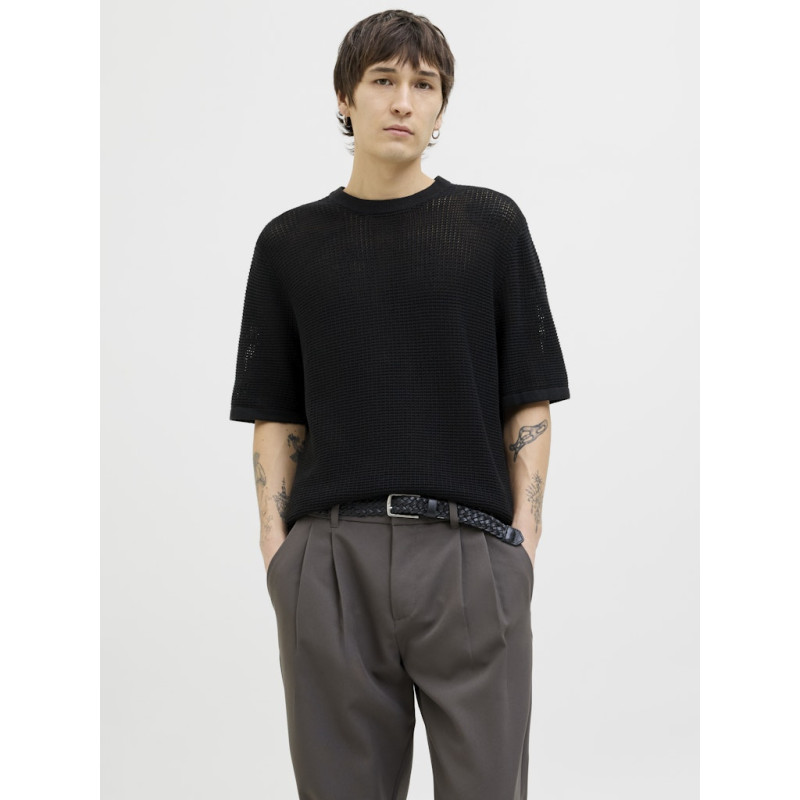 JACK & JONES ORIGINALS Almeria Strik T-shirt - Sort JACK & JONES ORIGINALS Almeria Strik T-shirt - Sort