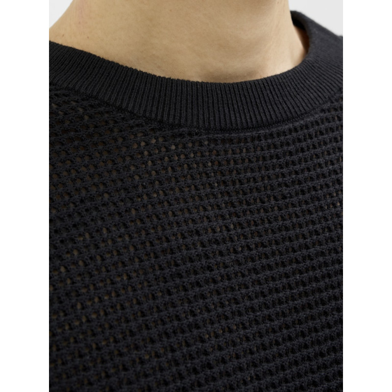 JACK & JONES ORIGINALS Almeria Strik T-shirt - Sort JACK & JONES ORIGINALS Almeria Strik T-shirt - Sort
