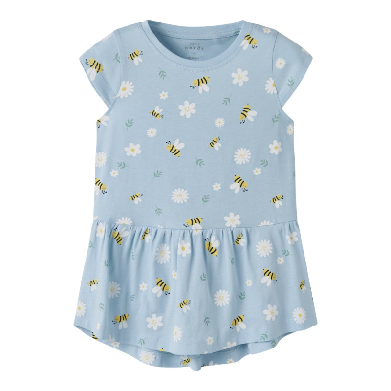 NAME IT MINI Vigga Capsl Kjole - Cool Blue / Bubblebee NAME IT MINI Vigga Capsl Kjole - Cool Blue / Bubblebee