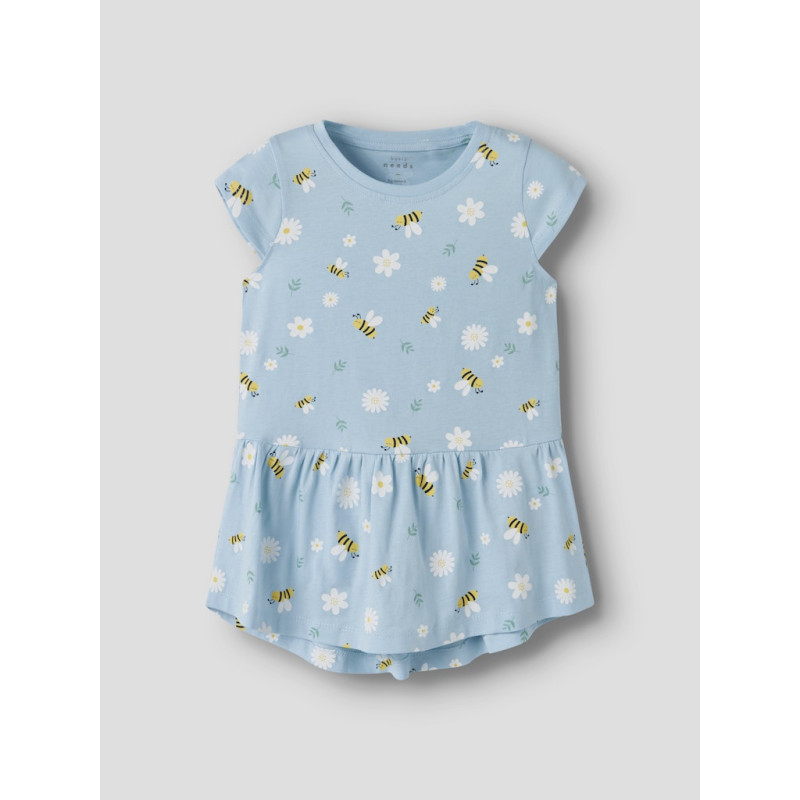 NAME IT MINI Vigga Capsl Kjole - Cool Blue / Bubblebee NAME IT MINI Vigga Capsl Kjole - Cool Blue / Bubblebee