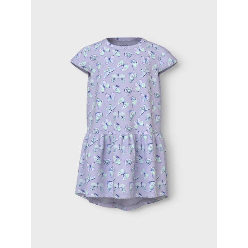 NAME IT MINI Vigga Capsl Kjole - Purple Heather / Butterflies NAME IT MINI Vigga Capsl Kjole - Purple Heather / Butterflies