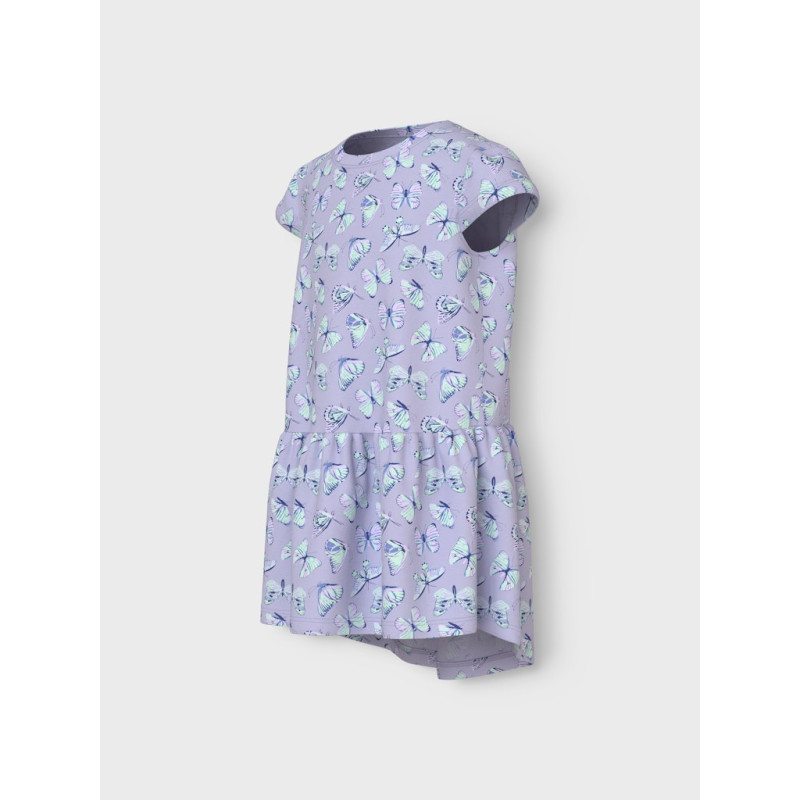 NAME IT MINI Vigga Capsl Kjole - Purple Heather / Butterflies NAME IT MINI Vigga Capsl Kjole - Purple Heather / Butterflies