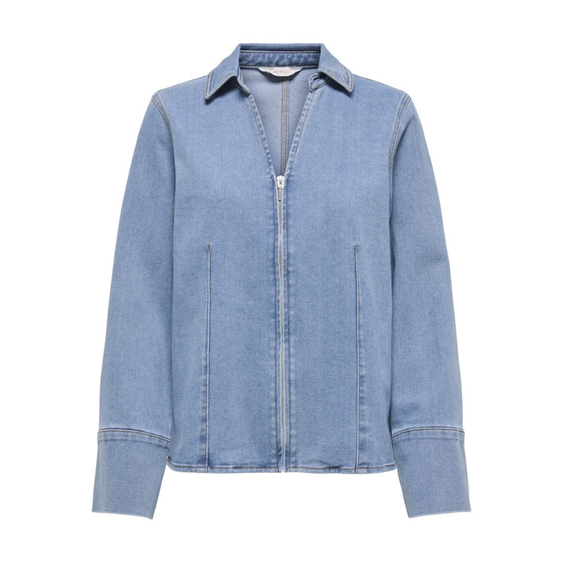 ONLY Frida L/S Denim Skjorte - Light Medium Blue Denim ONLY Frida L/S Denim Skjorte - Light Medium Blue Denim