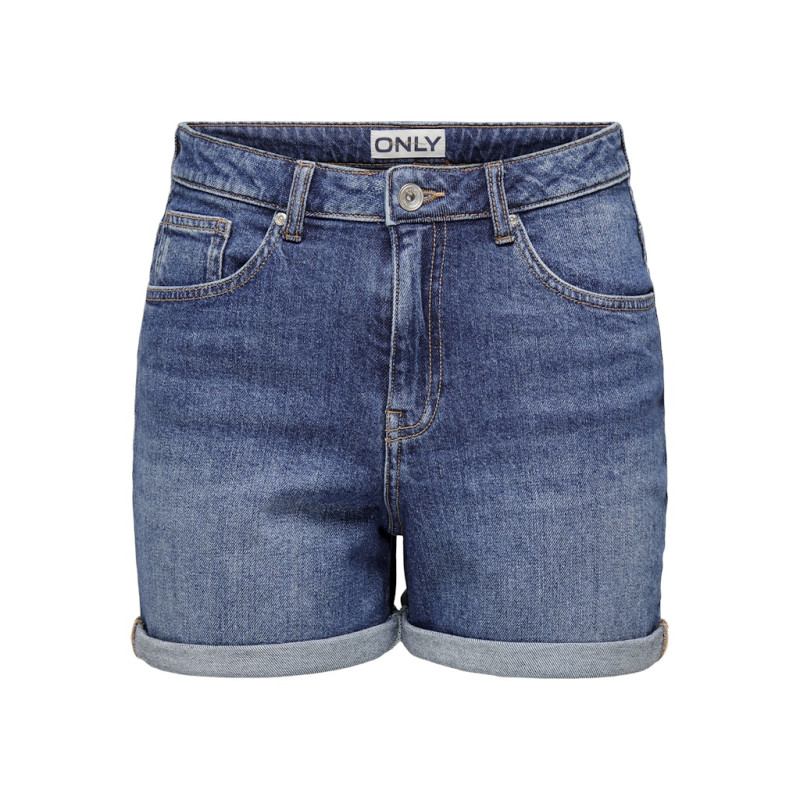 ONLY Josephine Stretch Denim Shorts - Medium Blue Denim