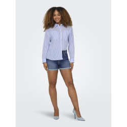 ONLY Josephine Stretch Denim Shorts - Medium Blue Denim
