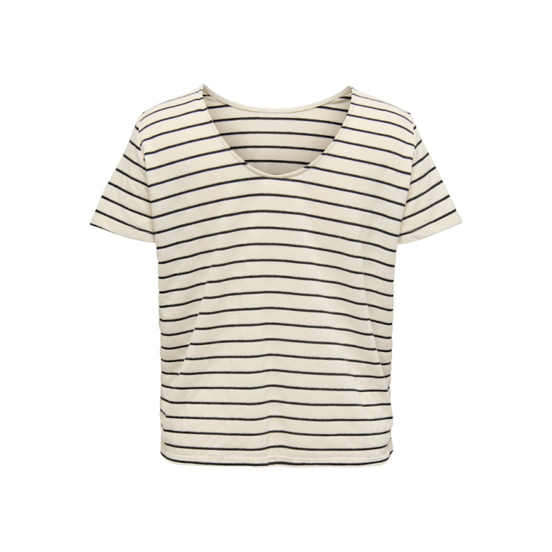 ONLY CARMAKOMA Jana S/S T-shirt - Cloud Dancer