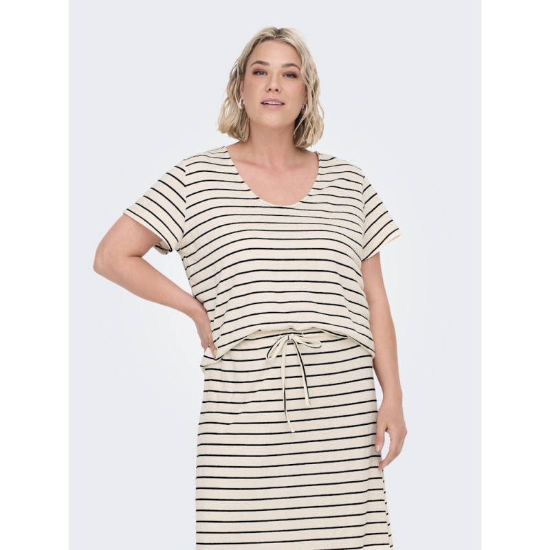 ONLY CARMAKOMA Jana S/S T-shirt - Cloud Dancer ONLY CARMAKOMA Jana S/S T-shirt - Cloud Dancer