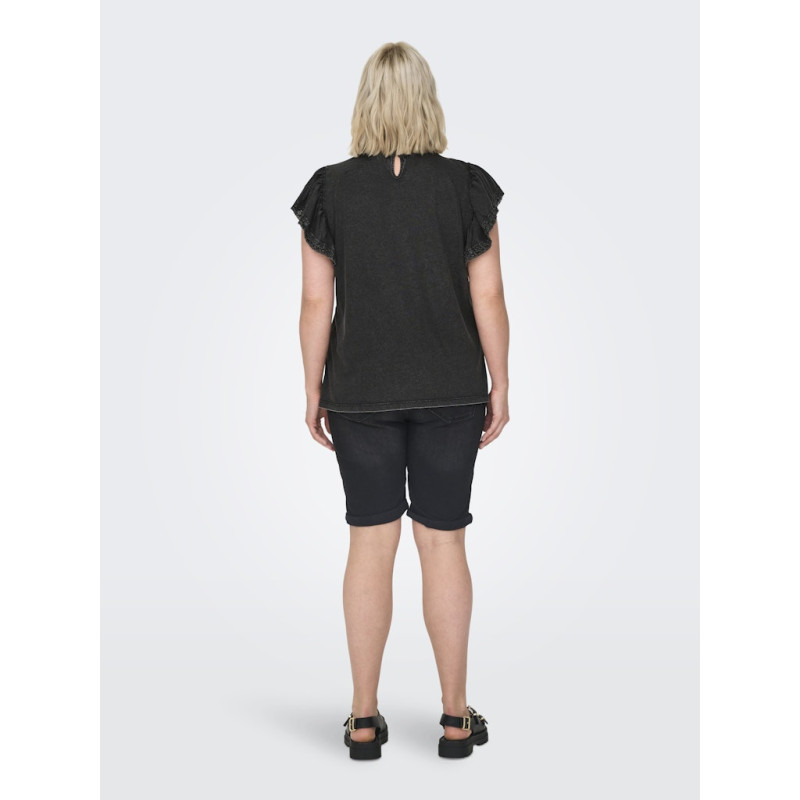 ONLY CARMAKOMA S/S Flæse Top - Phantom ONLY CARMAKOMA S/S Flæse Top - Phantom