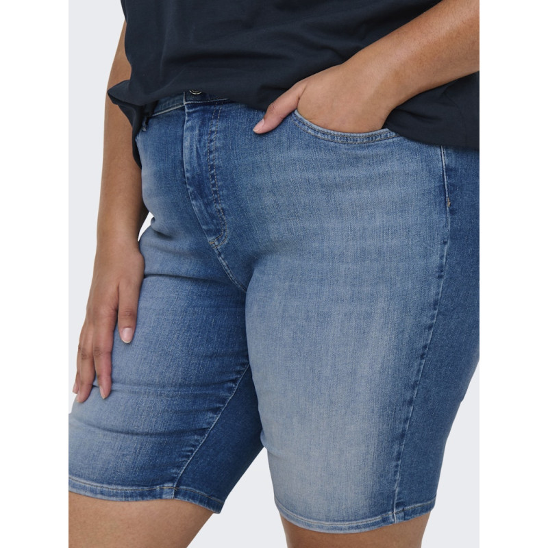 ONLY CARMAKOMA Willy Denim Shorts - Medium Blue Denim ONLY CARMAKOMA Willy Denim Shorts - Medium Blue Denim