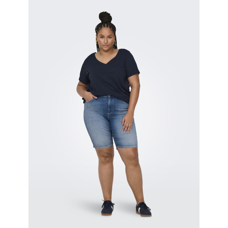 ONLY CARMAKOMA Willy Denim Shorts - Medium Blue Denim ONLY CARMAKOMA Willy Denim Shorts - Medium Blue Denim